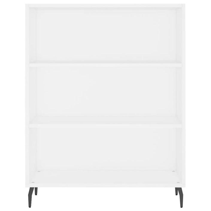 Armoire à étagères blanc 69,5x32,5x90 cm bois d'ingénierie - Photo n°4