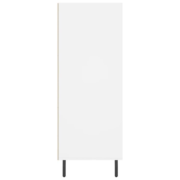 Armoire à étagères blanc 69,5x32,5x90 cm bois d'ingénierie - Photo n°5