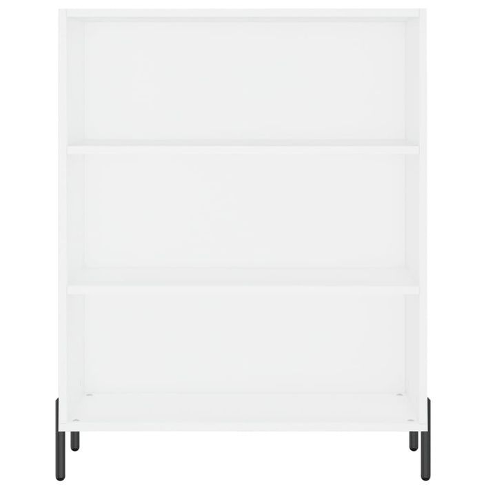 Armoire à étagères blanc 69,5x32,5x90 cm bois d'ingénierie - Photo n°4