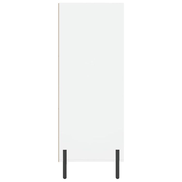 Armoire à étagères blanc 69,5x32,5x90 cm bois d'ingénierie - Photo n°5