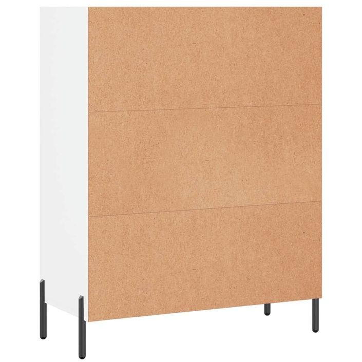 Armoire à étagères blanc 69,5x32,5x90 cm bois d'ingénierie - Photo n°6