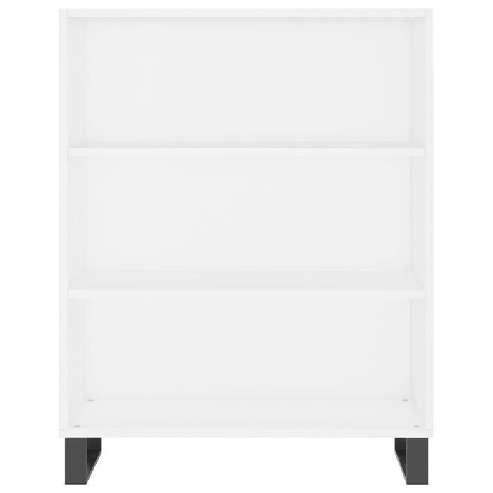 Armoire à étagères blanc 69,5x32,5x90 cm bois d'ingénierie - Photo n°4