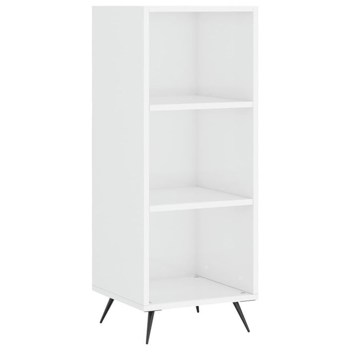 Armoire à étagères blanc brillant 34,5x32,5x90 cm - Photo n°1