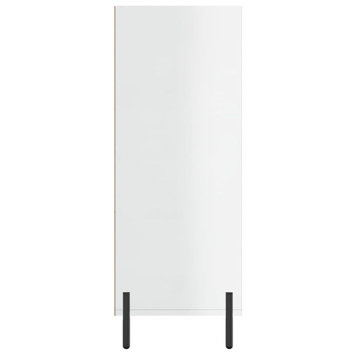 Armoire à étagères blanc brillant 69,5x32,5x90 cm - Photo n°5