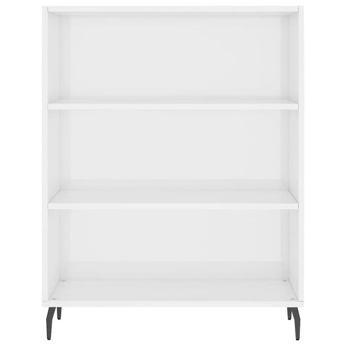 Armoire à étagères blanc brillant 69,5x32,5x90 cm - Photo n°4