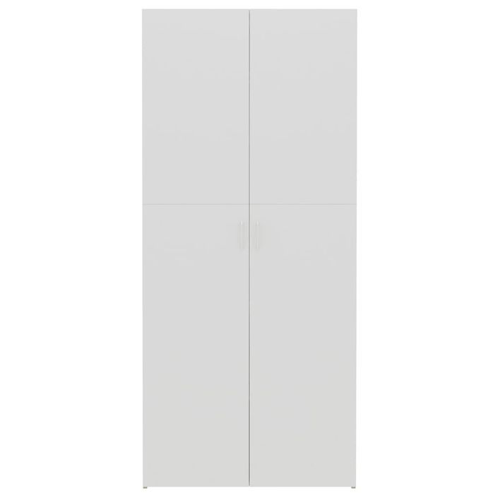 Armoire à étagères Blanc et chêne sonoma 80x35,5x180 cm - Photo n°4
