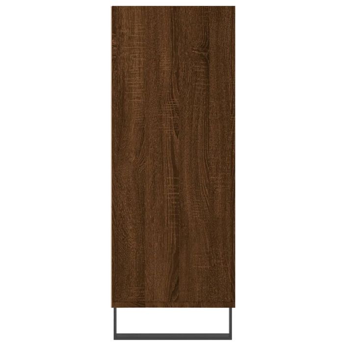Armoire à étagères chêne marron 69,5x32,5x90 cm bois ingénierie - Photo n°5
