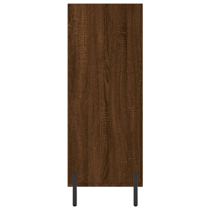 Armoire à étagères chêne marron 69,5x32,5x90 cm bois ingénierie - Photo n°5