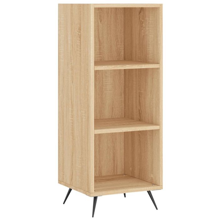 Armoire à étagères chêne sonoma 34,5x32,5x90 cm bois ingénierie - Photo n°1