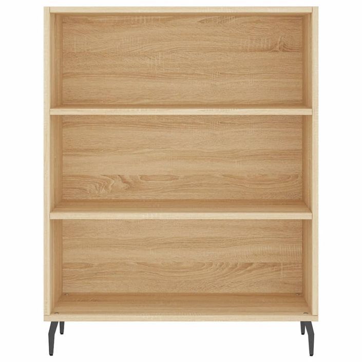 Armoire à étagères chêne sonoma 69,5x32,5x90 cm bois ingénierie - Photo n°4