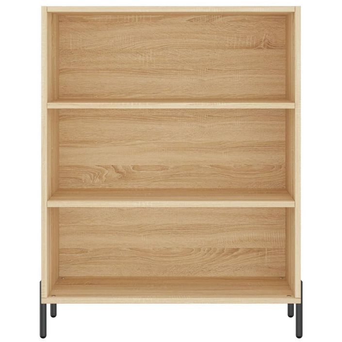 Armoire à étagères chêne sonoma 69,5x32,5x90 cm bois ingénierie - Photo n°4