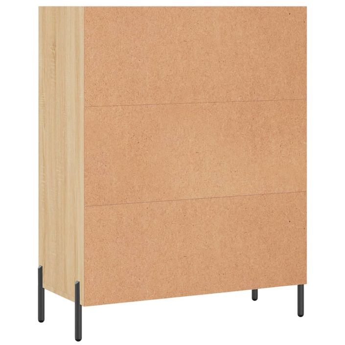 Armoire à étagères chêne sonoma 69,5x32,5x90 cm bois ingénierie - Photo n°6