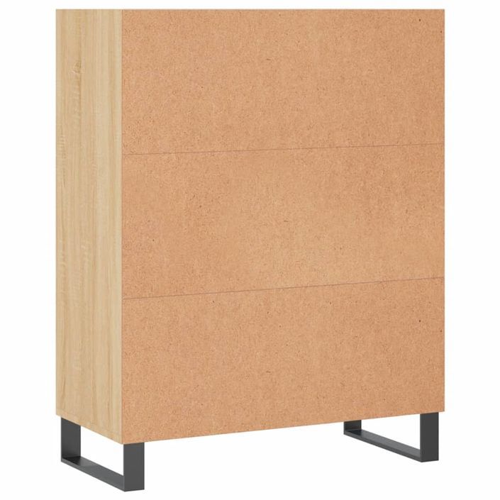 Armoire à étagères chêne sonoma 69,5x32,5x90 cm bois ingénierie - Photo n°6