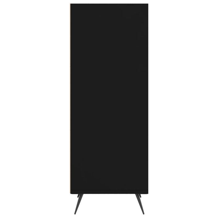 Armoire à étagères noir 34,5x32,5x90 cm bois d'ingénierie - Photo n°5