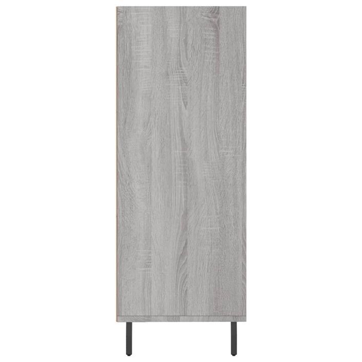 Armoire à étagères sonoma gris 69,5x32,5x90cm bois d'ingénierie - Photo n°5