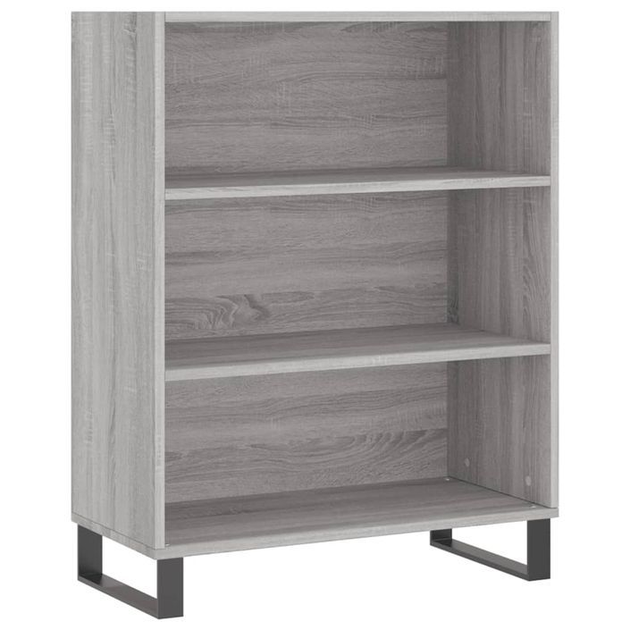 Armoire à étagères sonoma gris 69,5x32,5x90cm bois d'ingénierie - Photo n°1