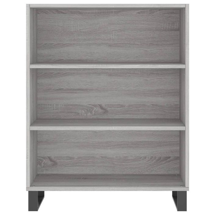 Armoire à étagères sonoma gris 69,5x32,5x90cm bois d'ingénierie - Photo n°4