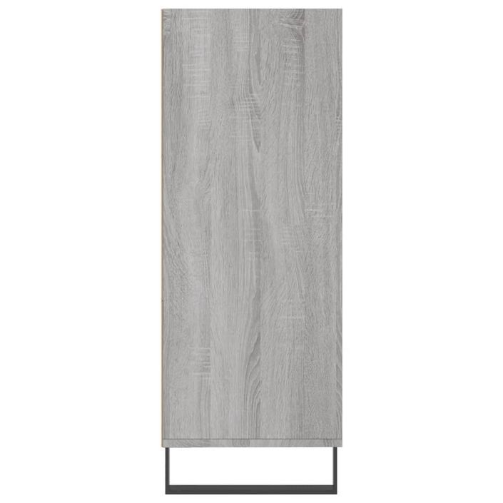 Armoire à étagères sonoma gris 69,5x32,5x90cm bois d'ingénierie - Photo n°5