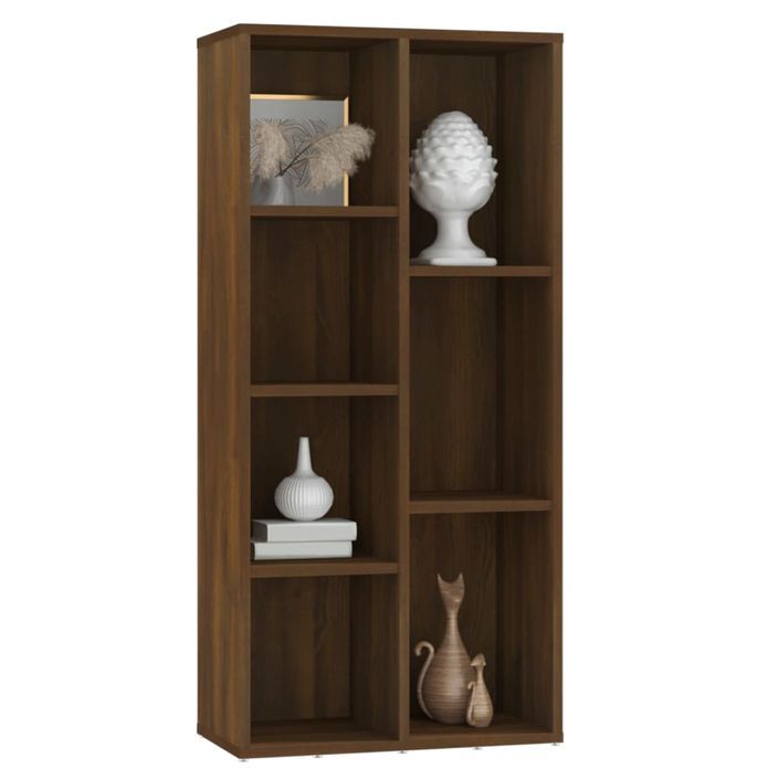 Armoire à livres Chêne marron 50x25x106 cm - Photo n°4