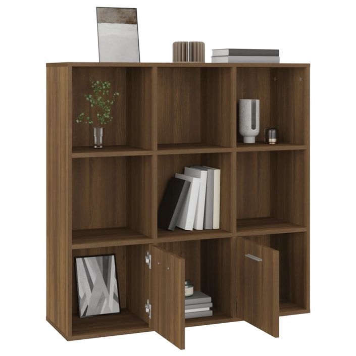 Armoire à livres Chêne marron 98x30x98 cm - Photo n°8