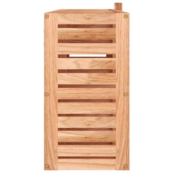 Armoire à miroir 80x17x34 cm Bois massif de noyer - Photo n°5