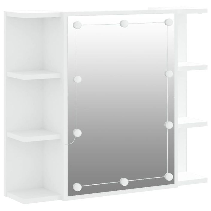 Armoire à miroir avec LED Blanc 70x16,5x60 cm - Photo n°2