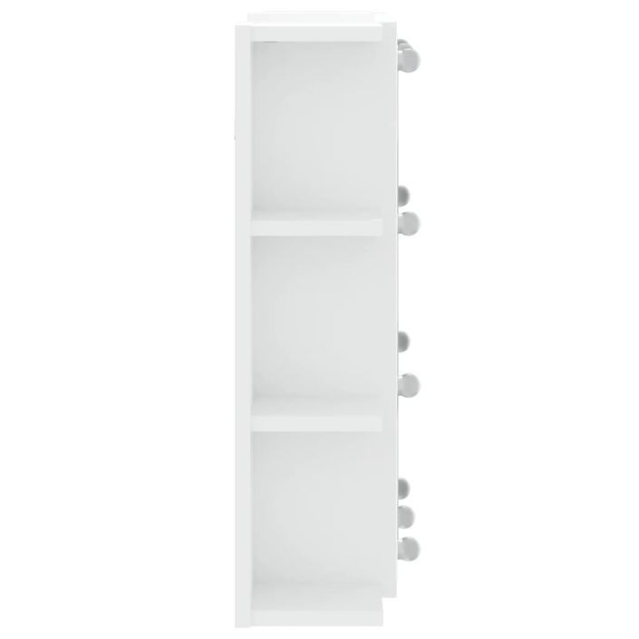 Armoire à miroir avec LED Blanc 70x16,5x60 cm - Photo n°9