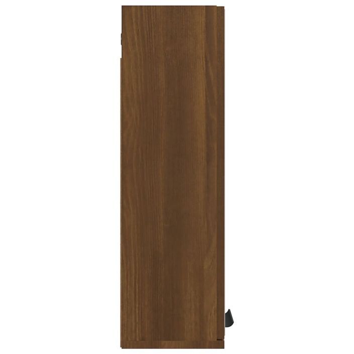 Armoire à miroir de salle de bain Chêne marron 64x20x67 cm - Photo n°7