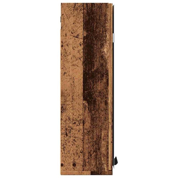 Armoire à miroir de salle de bain vieux bois 64x20x66,5 cm - Photo n°5