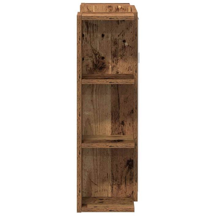 Armoire à miroir de salle de bain vieux bois bois d'ingénierie - Photo n°5