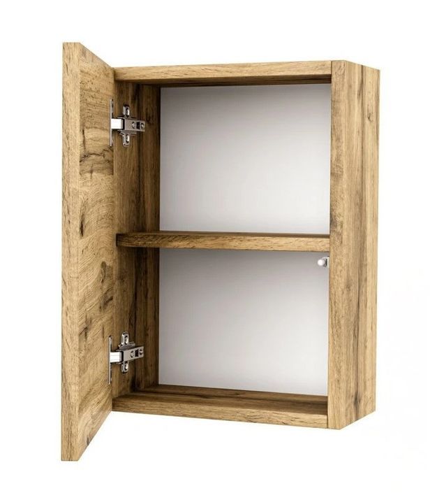 Armoire à pharmacie mélaminé chêne clair Teph H 47 cm - Photo n°2