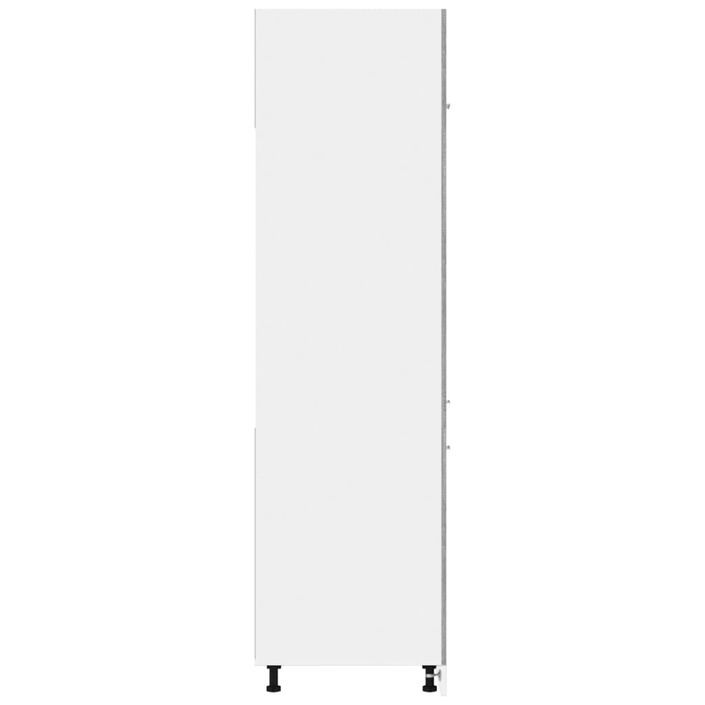 Armoire à réfrigérateur Sonoma gris 60x57x207 cm Bois - Photo n°5