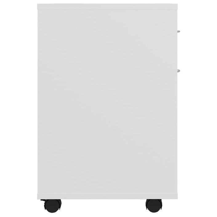 Armoire à roulettes Blanc 45x38x54 cm - Photo n°6