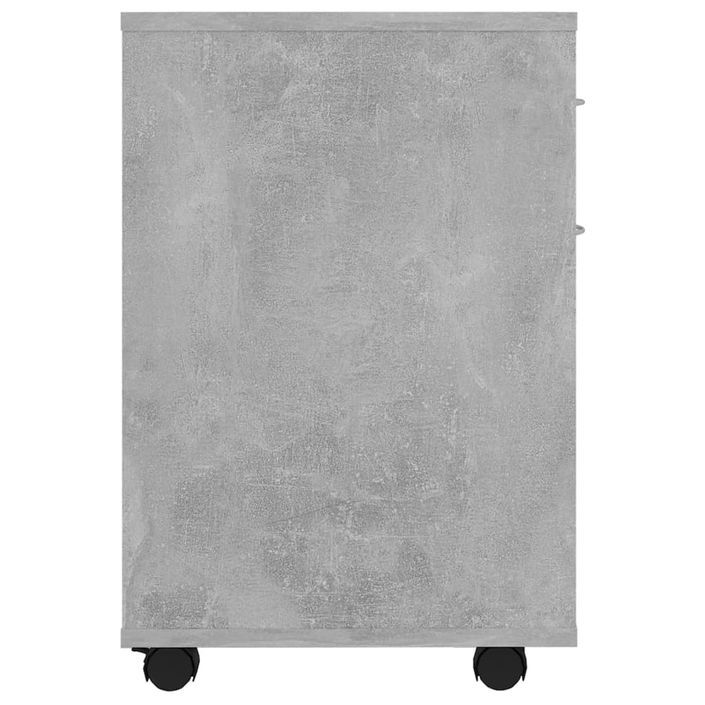 Armoire à roulettes Gris béton 45x38x54 cm - Photo n°6