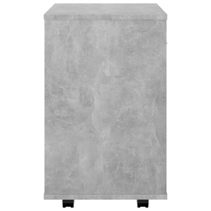 Armoire à roulettes Gris béton 46x36x59 cm - Photo n°6