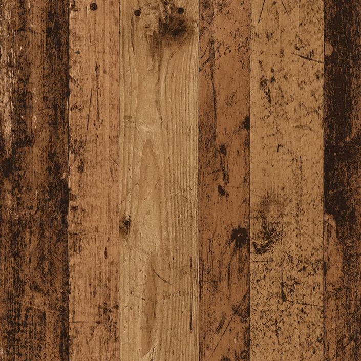 Armoire à roulettes vieux bois 37x33x42,5 cm bois d'ingénierie - Photo n°9