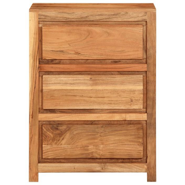 Armoire à tiroirs 55x33x75 cm bois d'acacia massif - Photo n°3