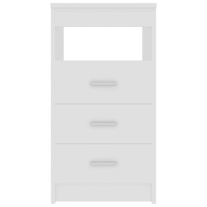 Armoire à tiroirs Blanc 40x50x76 cm Bois d'ingénierie - Photo n°4