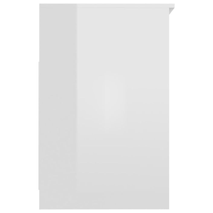 Armoire à tiroirs Blanc brillant 40x50x76 cm Bois d'ingénierie - Photo n°5