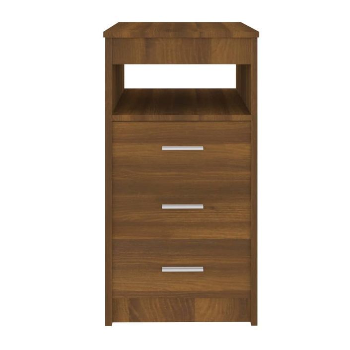 Armoire à tiroirs Chêne marron 40x50x76 cm Bois d'ingénierie - Photo n°6