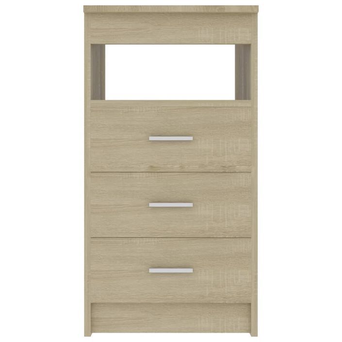 Armoire à tiroirs Chêne sonoma 40x50x76 cm Bois d'ingénierie - Photo n°4