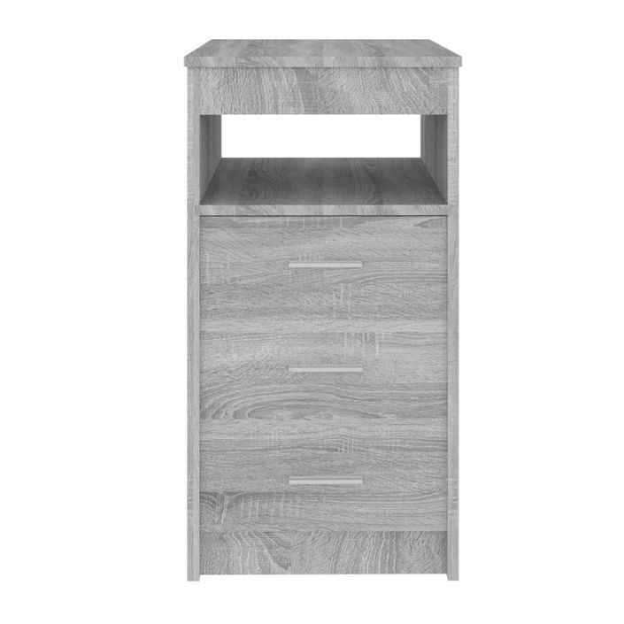 Armoire à tiroirs Sonoma gris 40x50x76 cm Bois d'ingénierie - Photo n°5