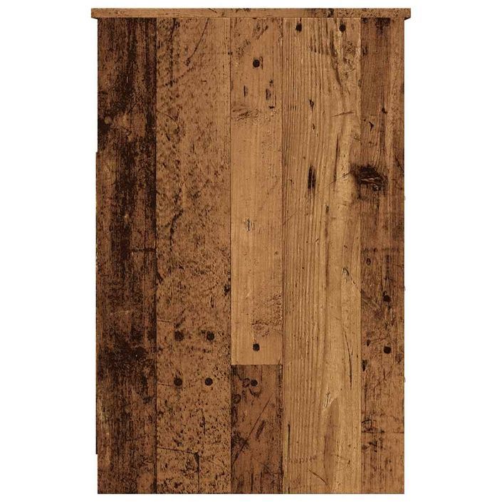 Armoire à tiroirs vieux bois 40x50x76 cm bois d'ingénierie - Photo n°6