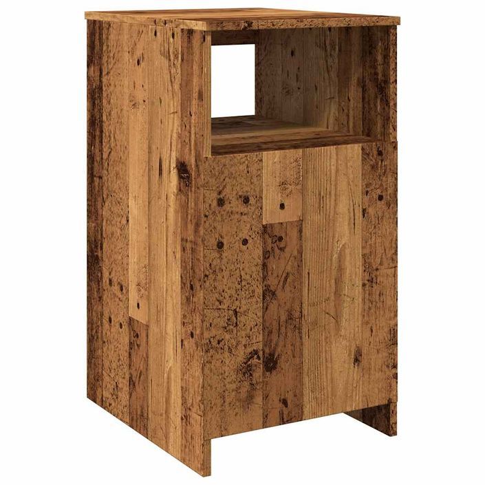 Armoire à tiroirs vieux bois 40x50x76 cm bois d'ingénierie - Photo n°7