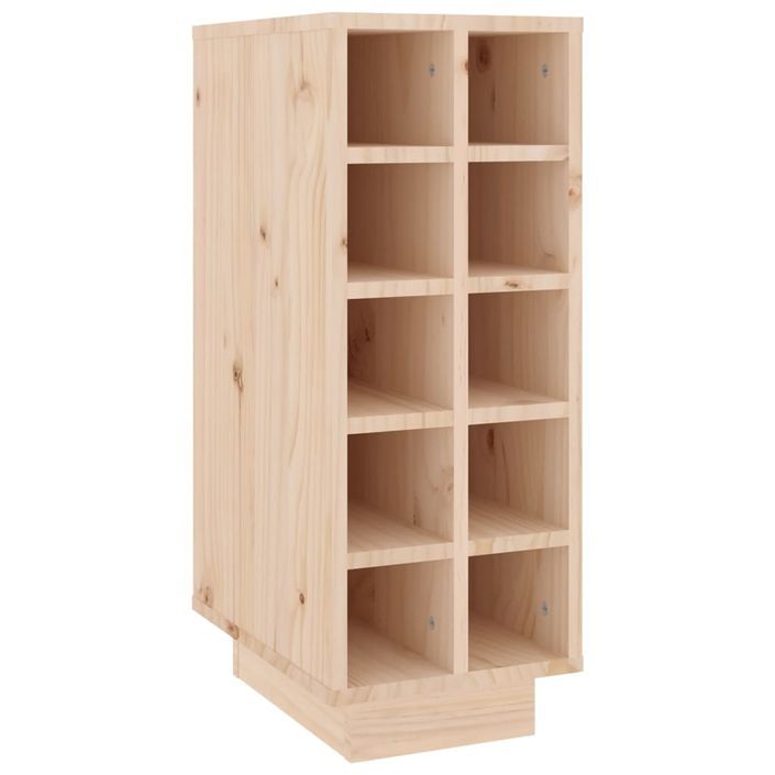 Armoire à vin 23x34x61 cm Bois de pin massif - Photo n°2