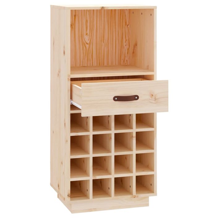 Armoire à vin 45x34x100 cm Bois de pin massif - Photo n°7