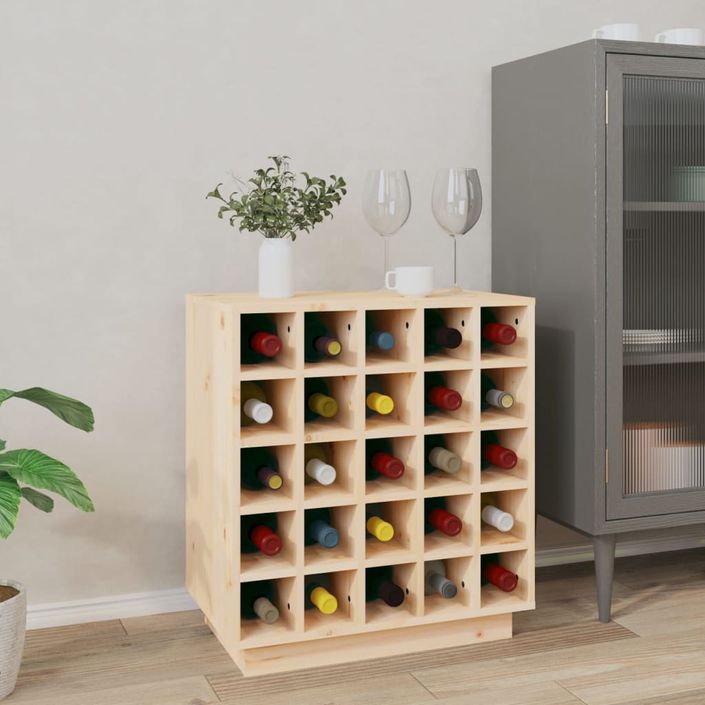 Armoire à vin 55,5x34x61 cm Bois de pin massif - Photo n°1