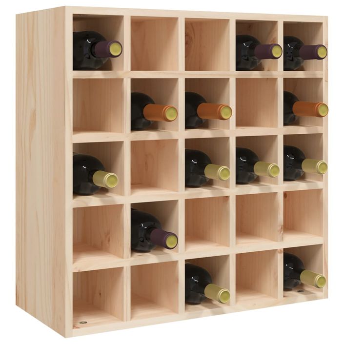 Armoire à vin 56x25x56 cm Bois de pin massif - Photo n°4