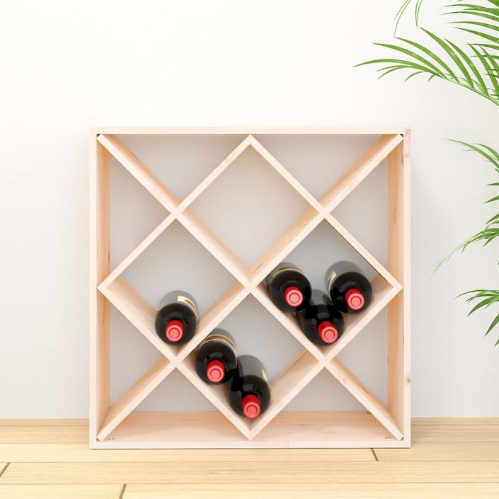 Armoire à vin 62x25x62 cm Bois de pin massif - Photo n°3