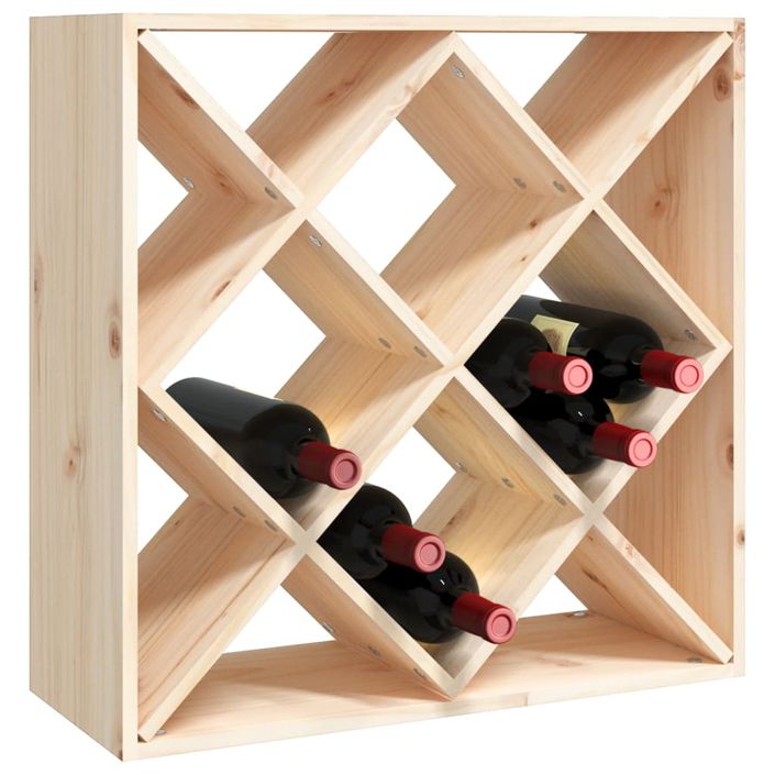 Armoire à vin 62x25x62 cm Bois de pin massif - Photo n°4